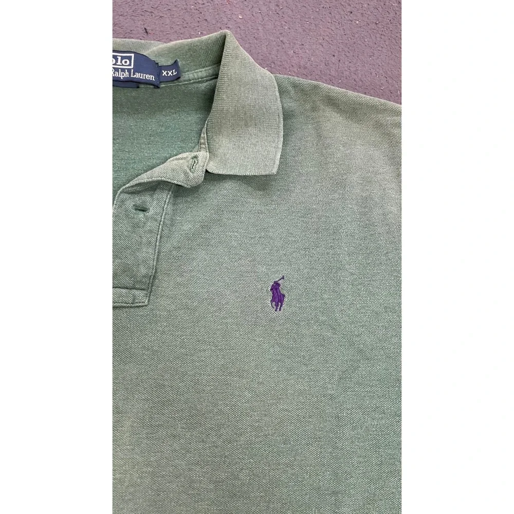 Polo Ralph Lauren Polo Shirt Mens XXL Green Good Short Sleeve Pique Pony Logo